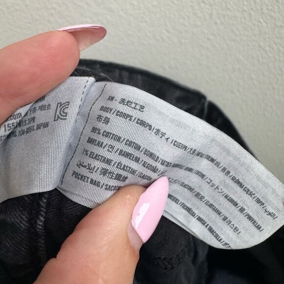 Abercrombie & Fitch 90’s Relaxed High Rise Jean 33 / 16 Straight Leg Gray Black - Picture 6 of 6